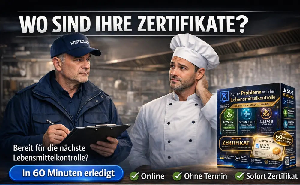 Wo sind deine Zertifikate? – Lebensmittelkontrolle